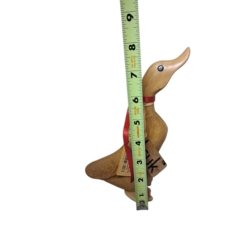 2005 Dcuk Woodstock Environments Hand Carved Duck Duckling Named Oliver